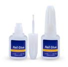 4 Cola Com Pincel Unhas Tips Alongamento Acrigel Fibra 10g