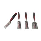 4 Colher Pedreiro Azulejista Modelos Variados Kit Cortag