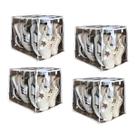 4 Colmeia Organizadora Para Tênis, Toalhas King Size - 40x30x30 - Plástico Grosso