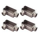 4 Condulete 1 Polegada LR Alumínio S/rosca S/placa Sieg 4 Condulete 1 Polegada LR Alumínio S/rosca S/placa Sieg