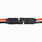 4 Conector 2 Vias Reforçado Com Fio 4,0 Mm Plug Para Caixa Engate Rápido Cor Preto 4mm Anti Erro