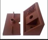4 Conector Agular Marrom 10 Cantoneira Capa Marrom/branco