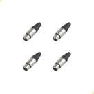 4 conector plug xlr femea neutrik nc3fxx - original