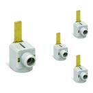 4 Conector Steck 1 Polo 80A Para Barramento 25mm 440V