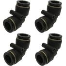 4 Conexão Cotovelo Emenda Engate Rápido Pneumática Tubo 10mm 4 Conexão Cotovelo Emenda Engate Rápido Pneumática Tubo 10mm
