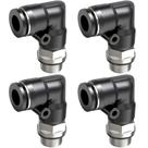 4 Conexão Engate Rápido Cotovelo Rosca 3/8 Tubo 8mm 4 Conexão Engate Rápido Cotovelo Rosca 3/8 Tubo 8mm