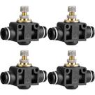 4 CONEXÃO VALVULA REGULADOR DE FLUXO ENGATE RÁPIDO TUBO 12mm 4 CONEXÃO VALVULA REGULADOR DE FLUXO ENGATE RÁPIDO TUBO 12mm