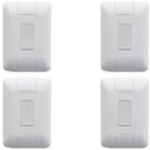 4 Conjunto Aria 4x2 1 Pulsador Campainha Vertical Tramontina 4 Conjunto Aria 4x2 1 Pulsador Campainha Vertical Tramontina