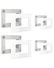4 Conjunto Placa Suporte Para Móvel Sleek Margirius