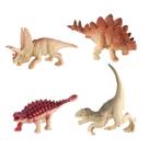 4 conjuntos de ornamentos de modelo de terno de dinossauro de simulação colorida