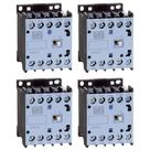 4 Contator Mini Weg 1NA 12A 220V/60Hz 190V/50Hz CWC012 Tripolar