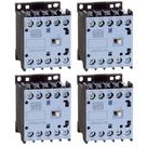 4 Contatores Mini Weg 1NA 16A 220V/60Hz CWC016 Tripolar