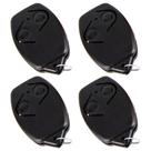 4 Controle 2 Canais Rossi 433mhz Original Dz Nano Atto Dz3 Dz4 Bv Preto