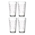 4 Copo de Vidro Vitrage Transparente 350ML Nadir Suco Água