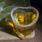 4 Copo Para Doce Shot De Vidro Tequila Cachaça Vodka Coração