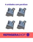 4 Cunhas do Suporte do Cesto mais 4 parafusos Compatível com Brastemp Consul Peça de Fixação para Lavado