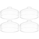 4 Cúpulas para Prato de Bolo Natural Tampa de Plástico 31cm Haus Concept