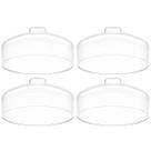 4 Cúpulas para Prato de Bolo Natural Tampa de Plástico 31cm Haus Concept