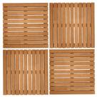 4 Deck Madeira Modular 50x50 Stain Mogno Interna Externa