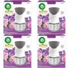 4 Difusores Elétrico Bom Ar 16ml Lavanda Aparelho + Refil
