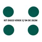 4 Disco Verde BRITHIS 350mm Limpeza Piso com Enceradeiras 4 Disco Verde BRITHIS 350mm Limpeza Piso com Enceradeiras