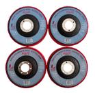 4 Discos Para Polimento Inox 115mm 4 1/2 Lotus