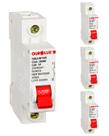 4 Disjuntor Monopolar 25 Amperes Curva C Ourolux