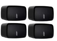4 Dispenser De Papel Toalha Interfolha Compacto Invoq Preto