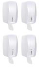 4 Dispenser Papel Higiênico Interfolha Cai Cai Invoq Branco