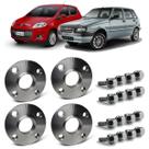 4 Espaçador Alargador De Rodas 15mm Fiat Novo Palio Uno