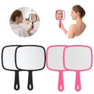 4 Espelhos de Mão Retangular Para Salão Cabelo Maquiagem 4 Espelhos de Mão Retangular Para Salão Cabelo Maquiagem