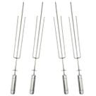 4 Espetos Tridentes Inox para Grill Giratório Churrasqueira - Brasa Grill