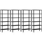 4 Estante De Aço Para Livros Sala Escritório Estoque Almoxarifado 6 Prateleiras 60cm Resistente Multiuso Para Loja Supermercado 4 Estante De Aço Para Livros Sala Escritório Estoque Almoxarifado 6 Prateleiras 60cm Resistente Multiuso Para Loja Supermercado
