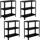 4 Estante Para Livros Sala Estoque Almoxarifado Escritório Loja 3 Bandejas De Aço Resistentes 60cm Armário Multiuso 4 Estante Para Livros Sala Estoque Almoxarifado Escritório Loja 3 Bandejas De Aço Resistentes 60cm Armário Multiuso