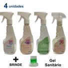 4 Facilitador de Passar Roupa Aconchego Baby Lírio do Campo Lilac Floral Borrifador 500ml - Envio Já
