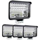 4 Farol Auxiliar Milha Led 144w Retangular Alto Baixo Forte 4 Farol Auxiliar Milha Led 144w Retangular Alto Baixo Forte
