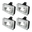 4 Farol de Milha Retangular Scania 112 113 143 Lente de Vidro Universal