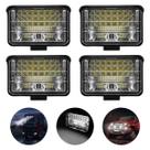 4 Farol Retangular 48 Led 144w 9-36v Auxiliar Universal Jeep