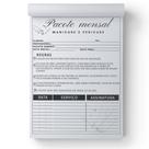 4 Fichas Pacote Mensal para Manicure Pedicure