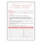 4 Fichas Pacote Mensal para Manicure Pedicure