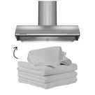 4 Filtro Exaustor Depurador Coifa Modelo Universal Ar Suga Gordura