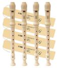 4 flautas doce yamaha soprano germânica yrs-23g