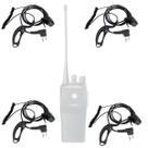 4 Fone Ouvido Microfone Rádio Comunicador P/ Motorola Ep450