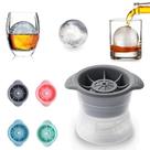 4 Forma Gelo Silicone Esfera Bola Grande Redonda Whisky