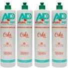4 Frasco Almotolia Diluidor Banho Atual Pet