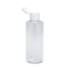 4 Frasco Pet 100 Ml Cilíndrico Tampa Flip Top Álcool Gel
