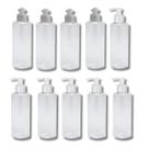 4 Frasco Pote Push 6 Válvula Pump 100ml Cilíndrico Viagem