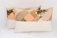4 Fronha 100%algodão Estampado Salmon Com Palha Liso Ziper