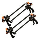 4 Grampos Sargento Aperto Rápido 10 Pol 250mm Marcenaria 4 Grampos Sargento Aperto Rápido 10 Pol 250mm Marcenaria