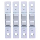 4 Interruptores Simples Sem Placa Branco 10a 250v Blux